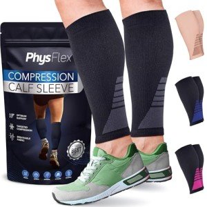 Calf Compression Sleeves for Pain Relief (1 Pair)