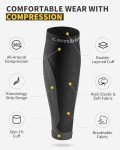 Cambivo Calf Compression Sleeves - 3 Pairs, Black