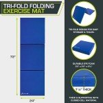 ProsourceFit 6’x2’ Folding Exercise Mat - Blue