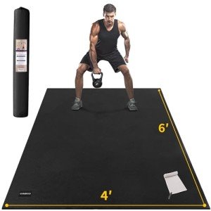 Extra Thick 6' x 4' Exercise Mat for Home Gym