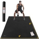 Extra Thick 6' x 4' Exercise Mat for Home Gym