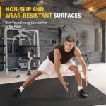 Extra Thick 6' x 4' Exercise Mat for Home Gym