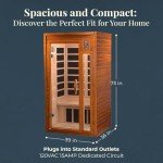 Barcelona Infrared Home Sauna for 2 People