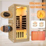 1-Person Indoor Infrared Hemlock Sauna Room