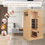 LTCCDSS 1-Person Infrared Sauna with Bluetooth Speakers