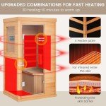 1-Person Full Spectrum Infrared Sauna with Bluetooth