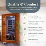 Andora 2-Person Low EMF Infrared Sauna