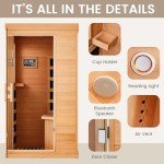1-Person Full Spectrum Infrared Sauna with Bluetooth
