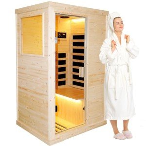OUTEXER Far Infrared Wooden Sauna for Home