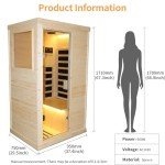 OUTEXER Far Infrared Wooden Sauna for Home