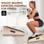 2-in-1 Wooden Slant Board for Stretching & Balance