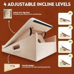 2-in-1 Wooden Slant Board for Stretching & Balance