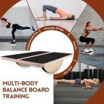 2-in-1 Wooden Slant Board for Stretching & Balance