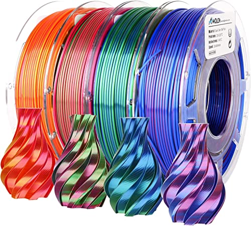 AMOLEN Dual Color PLA 3D Printer Filament Bundle
