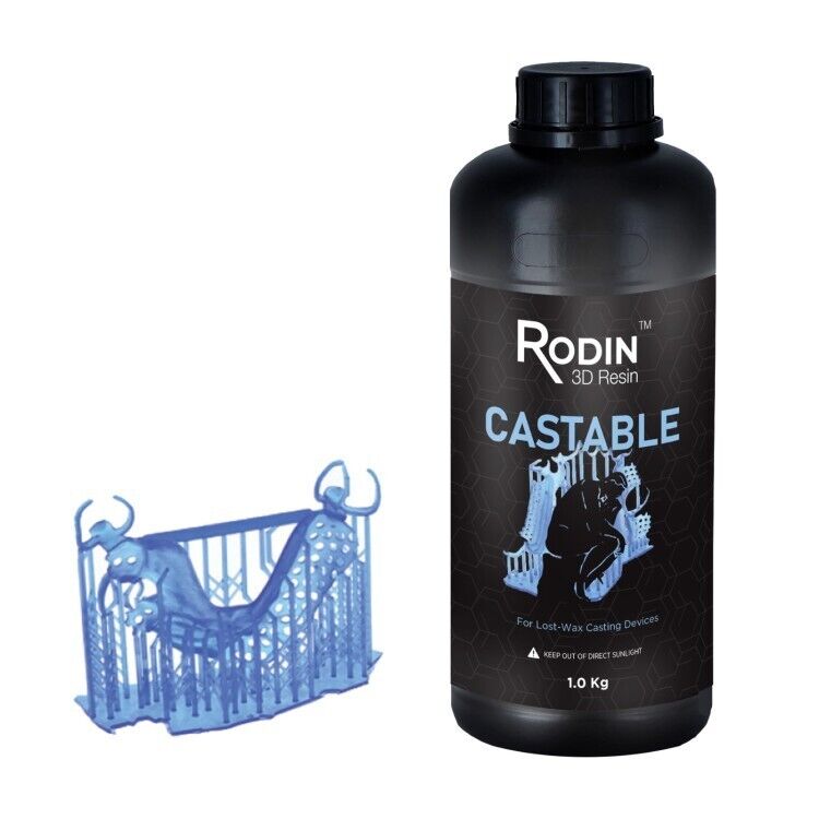 Pac-Dent Rodin 1kg Castable Resin for 3D Printing