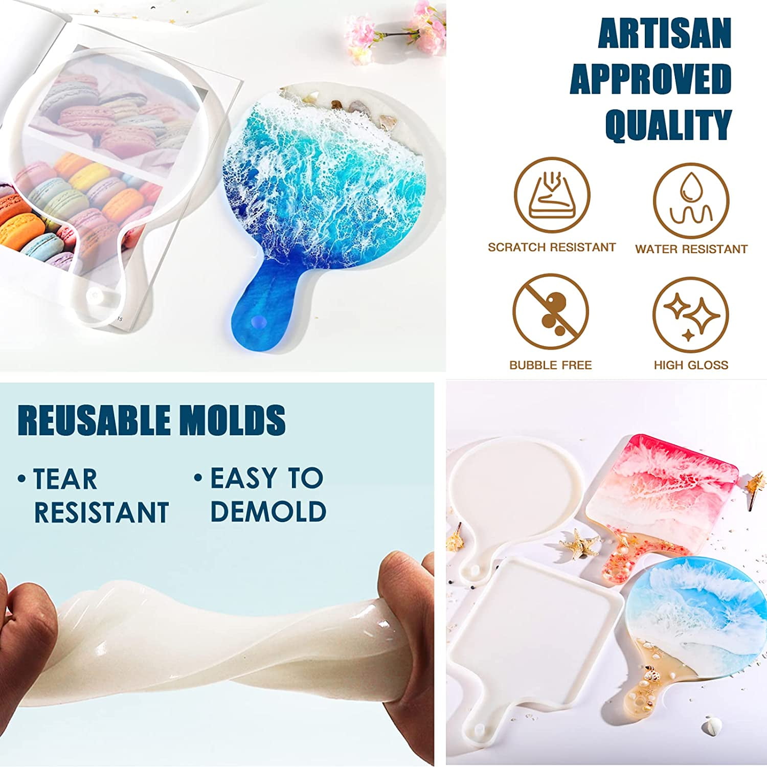 Teexpert Beginner's Epoxy Resin and Molds Kit