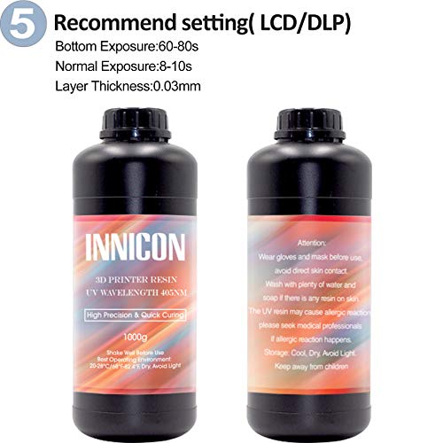INNICON 1kg Flexible Water Washable 3D Resin