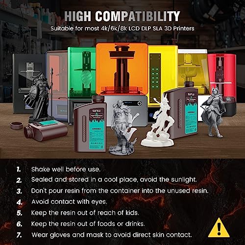 SUNLU Fast Curing High Temp 3D Printer Resin