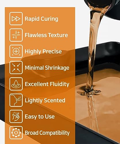 High-Temp 3D Printer Resin 500g - Amber