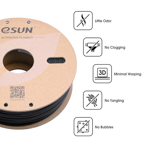 eSUN ABS+ 1.75mm 3D Printer Filament - Black