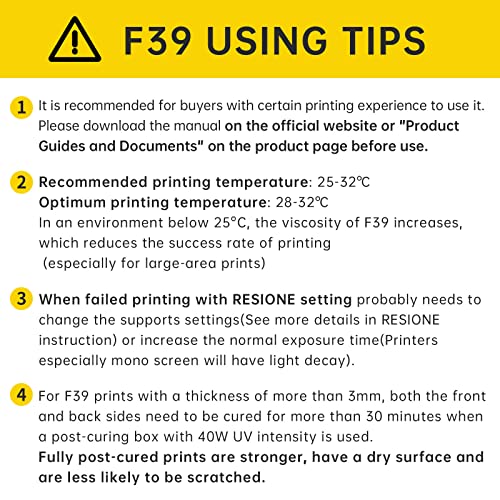 RESIONE F39 Flexible 3D Printer Resin - 1kg