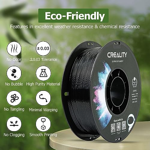 Creality PETG 3D Printer Filament 1.75mm 1KG - Black