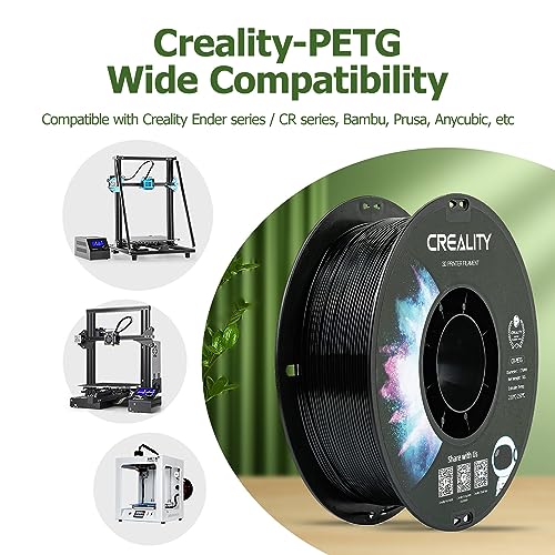 Creality PETG 3D Printer Filament 1.75mm 1KG - Black
