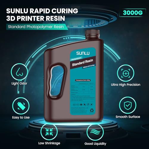 SUNLU 3000g Dark Grey 3D Printer Resin