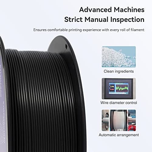 NAGA PA6 Nylon 3D Printer Filament 1.75mm, Black