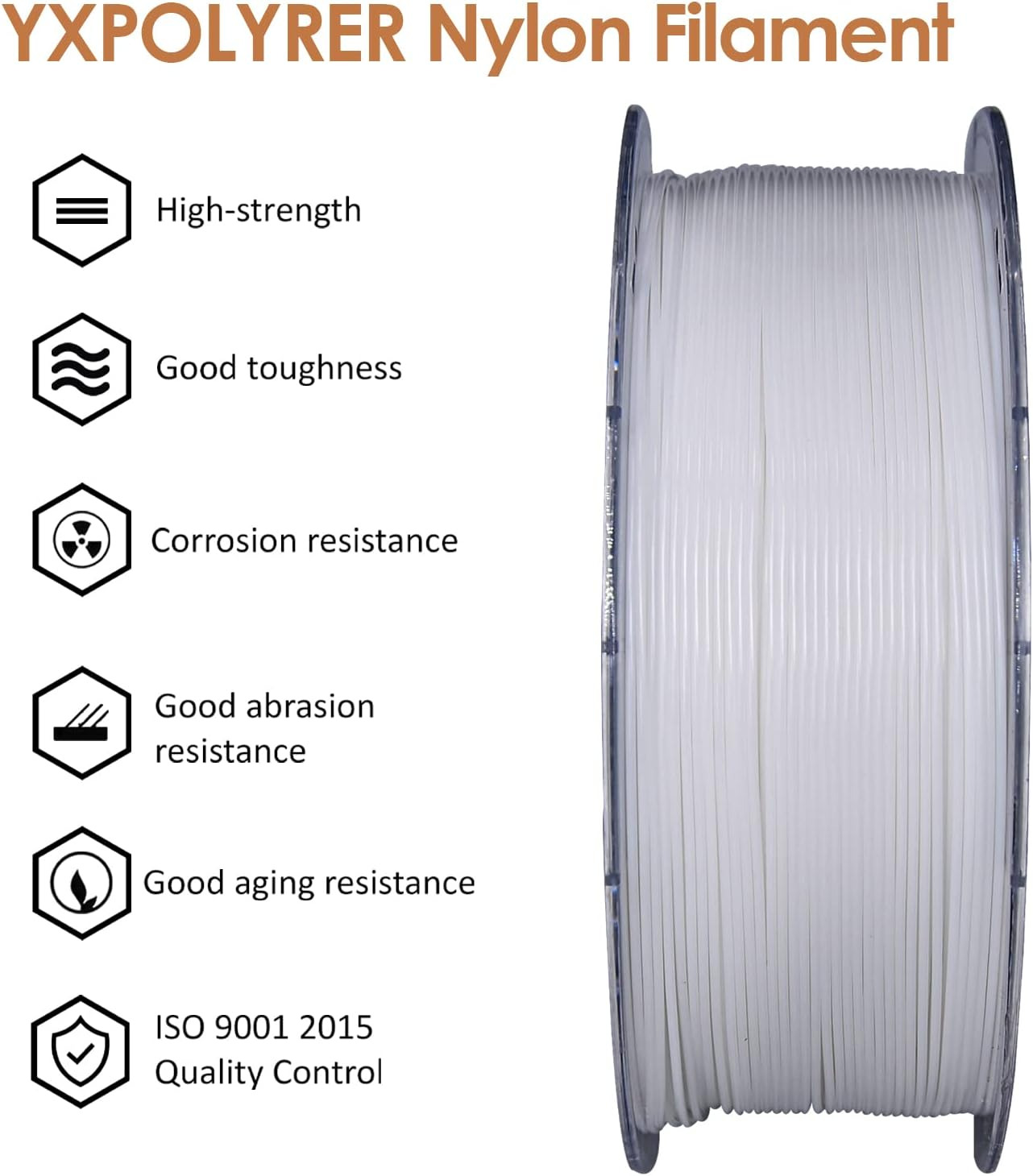 Durable Easy Print Nylon Filament 1.75mm