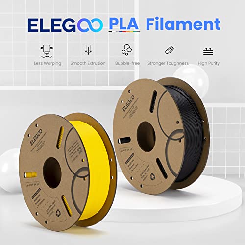 ELEGOO 1.75mm PLA Filament - 1kg Black