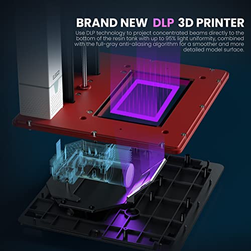 ELEGOO Mars 4 DLP 3D Printer + Standard Resin