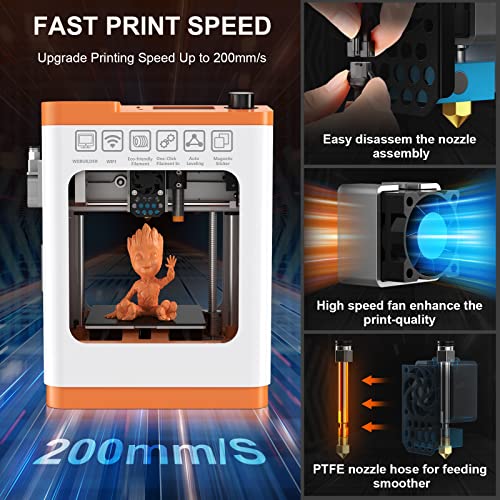Tina2S 3D Printer: WiFi, Auto Bed Leveling