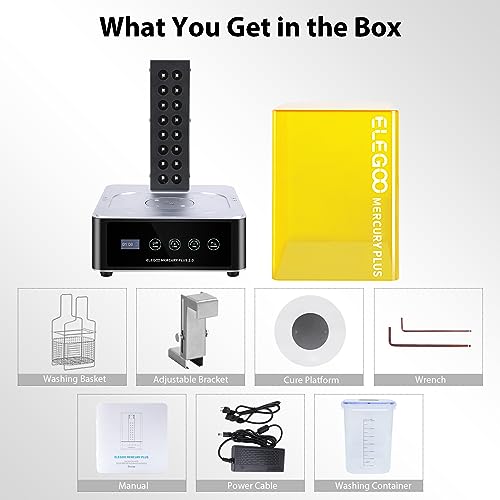 ELEGOO Mercury Plus 2.0: Large LCD/SLA/DLP 3D Printer
