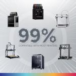 OVERTURE 1.75mm PETG Filament - 1kg (Black)