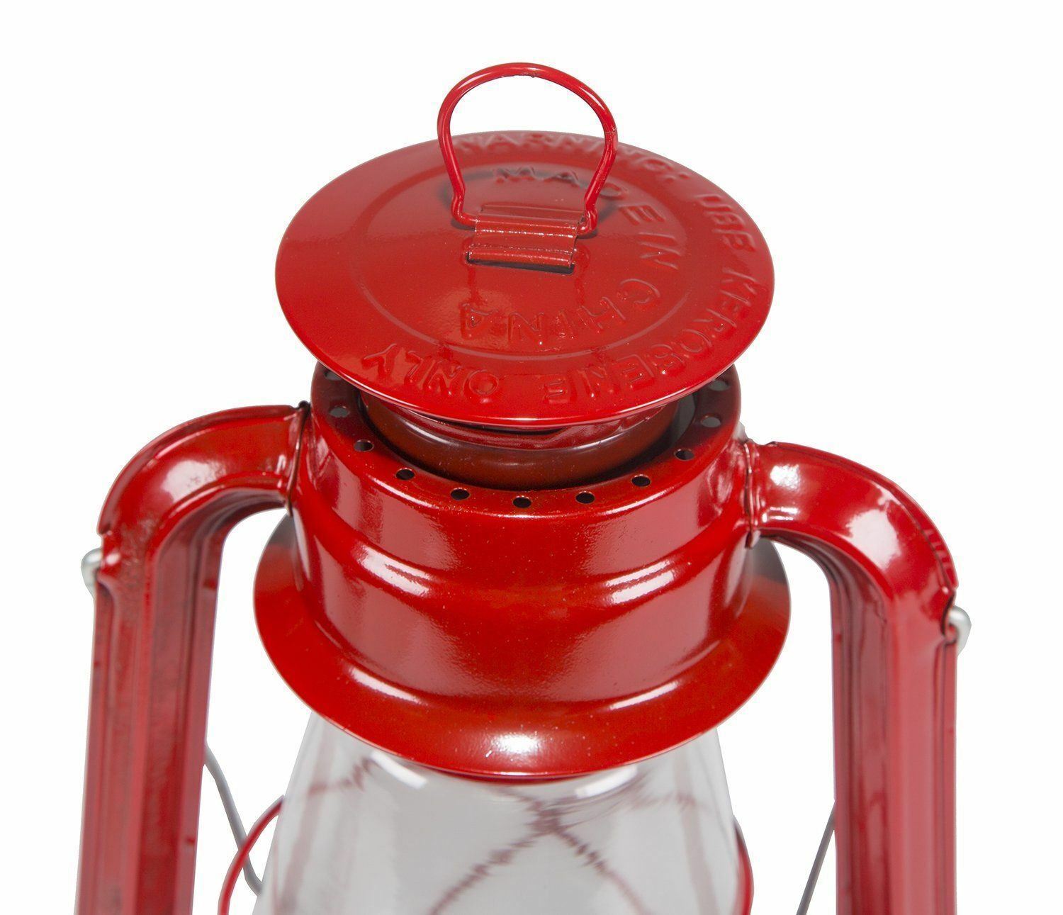 Stansport High Oil Lantern - 12-Inch Red