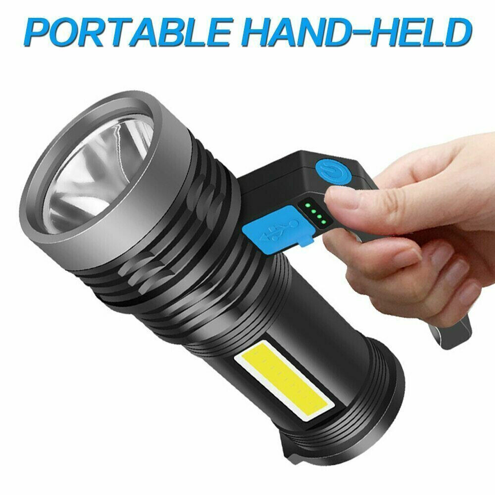 High Lumens Tactical LED USB Rechargeable Flashlight