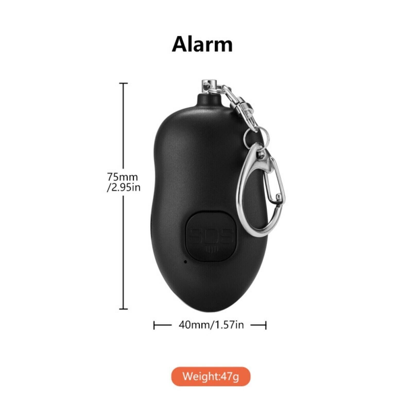 Personal Alarm Keychain with LED Light for Women