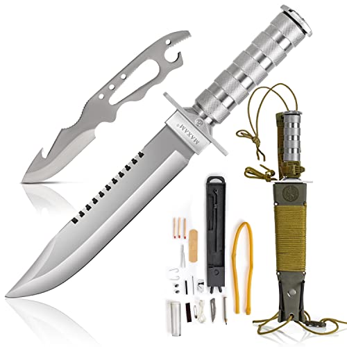 Maxam Survival Knife in Army Green