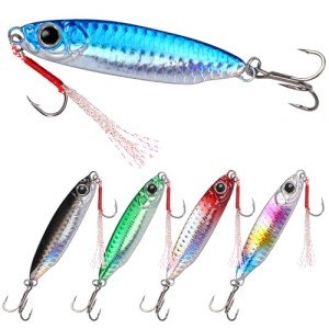 Saltwater Jigs Fishing Lures with Ultra-Sharp Hooks
