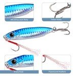 Saltwater Jigs Fishing Lures with Ultra-Sharp Hooks