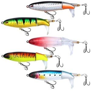 5PCS Whopper Plopper Bass Fishing Lures Kit