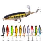 Whopper Popper Topwater Bass Fishing Lures - 10 Colors