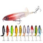 Whopper Popper Topwater Bass Fishing Lures - 10 Colors