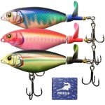Pristis 3-Pack Topwater Fishing Lures with Propeller