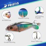 Pristis 3-Pack Topwater Fishing Lures with Propeller