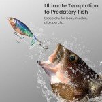 Pristis 3-Pack Topwater Fishing Lures with Propeller