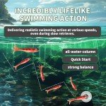 6-Pack Soft Plastic Swim Baits for Bass Fishing