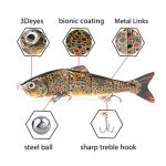 10" Multi-Jointed Swimbait Fishing Lure - 4 Segments