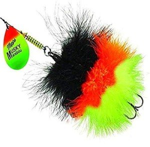 Mepp's Musky Marabou Lure - Firetiger & Black